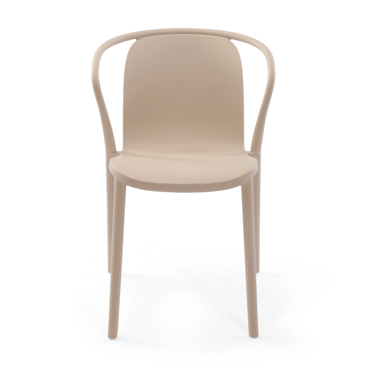 Stacking chair with armrests for indoor and outdoor use - Pierre