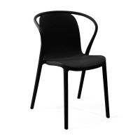 Silla apilable con reposabrazos para interior y exterior - Pierre