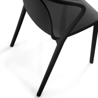 Silla apilable con reposabrazos para interior y exterior - Pierre
