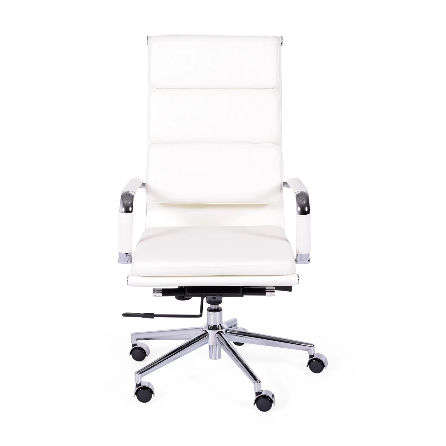 Task Italian Leather Office Chair with High Back | Elegant Design