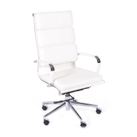 Task Kontorsstol i italienskt läder med hög rygg och elegant design