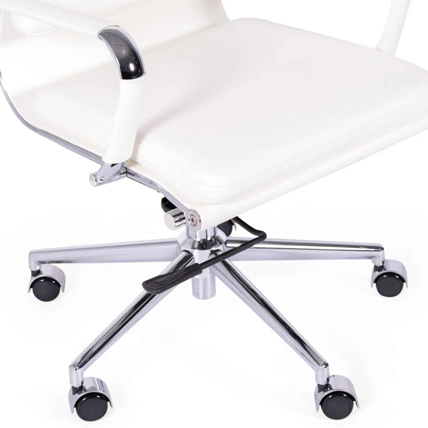 Task Italian Leather Office Chair with High Back | Elegant Design