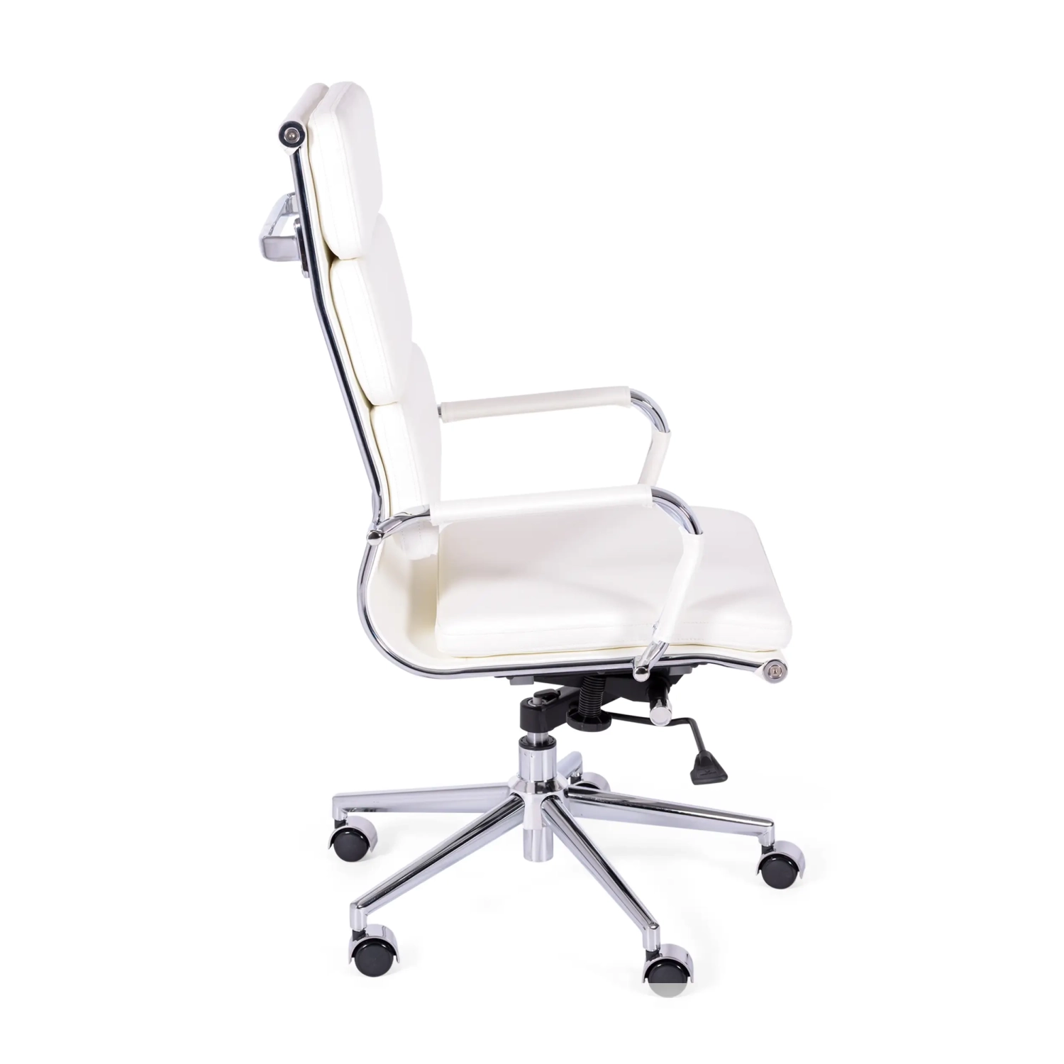 Bürostuhl aus italienischem Leder mit hoher Rückenlehne | Elegantes Design