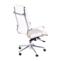 Bürostuhl aus italienischem Leder mit hoher Rückenlehne | Elegantes Design