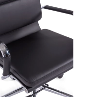 Task Italian Leather Office Chair with High Back | Elegant Design