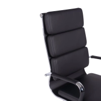 Task Italian Leather Office Chair with High Back | Elegant Design