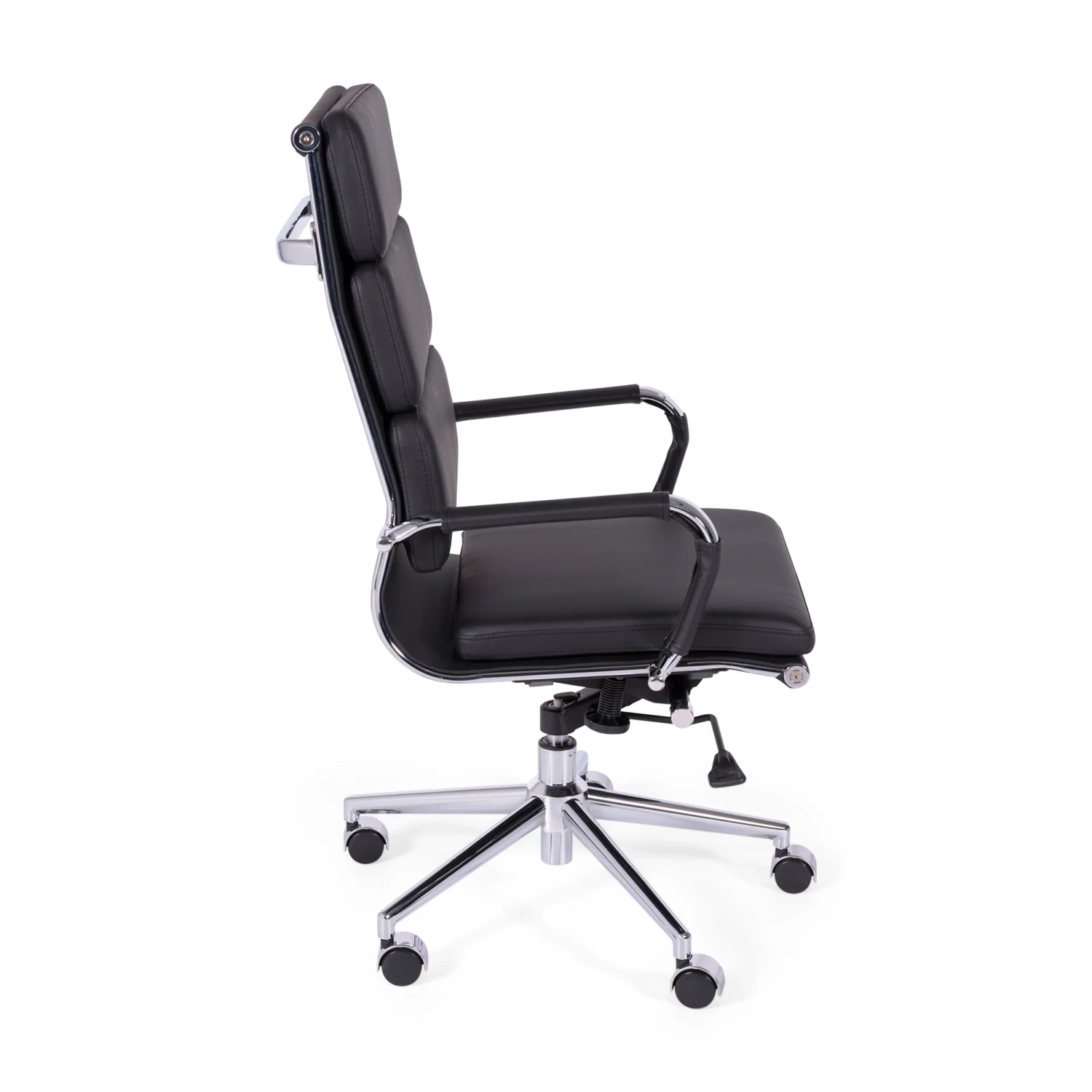 Task Italian Leather Office Chair with High Back | Elegant Design