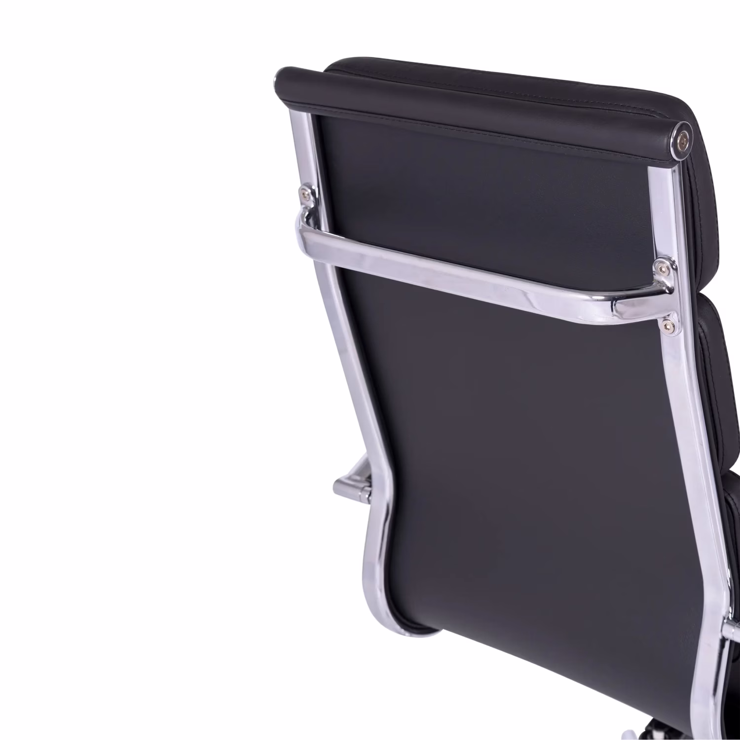 Sedia da ufficio in pelle italiana Task con schienale alto e design elegante