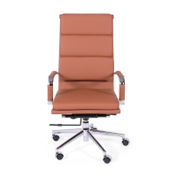 Task Italian Leather Office Chair with High Back | Elegant Design