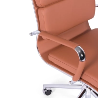 Task Italian Leather Office Chair with High Back | Elegant Design