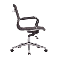Chaise de bureau en cuir italien à dossier bas Task | Style & Comfort