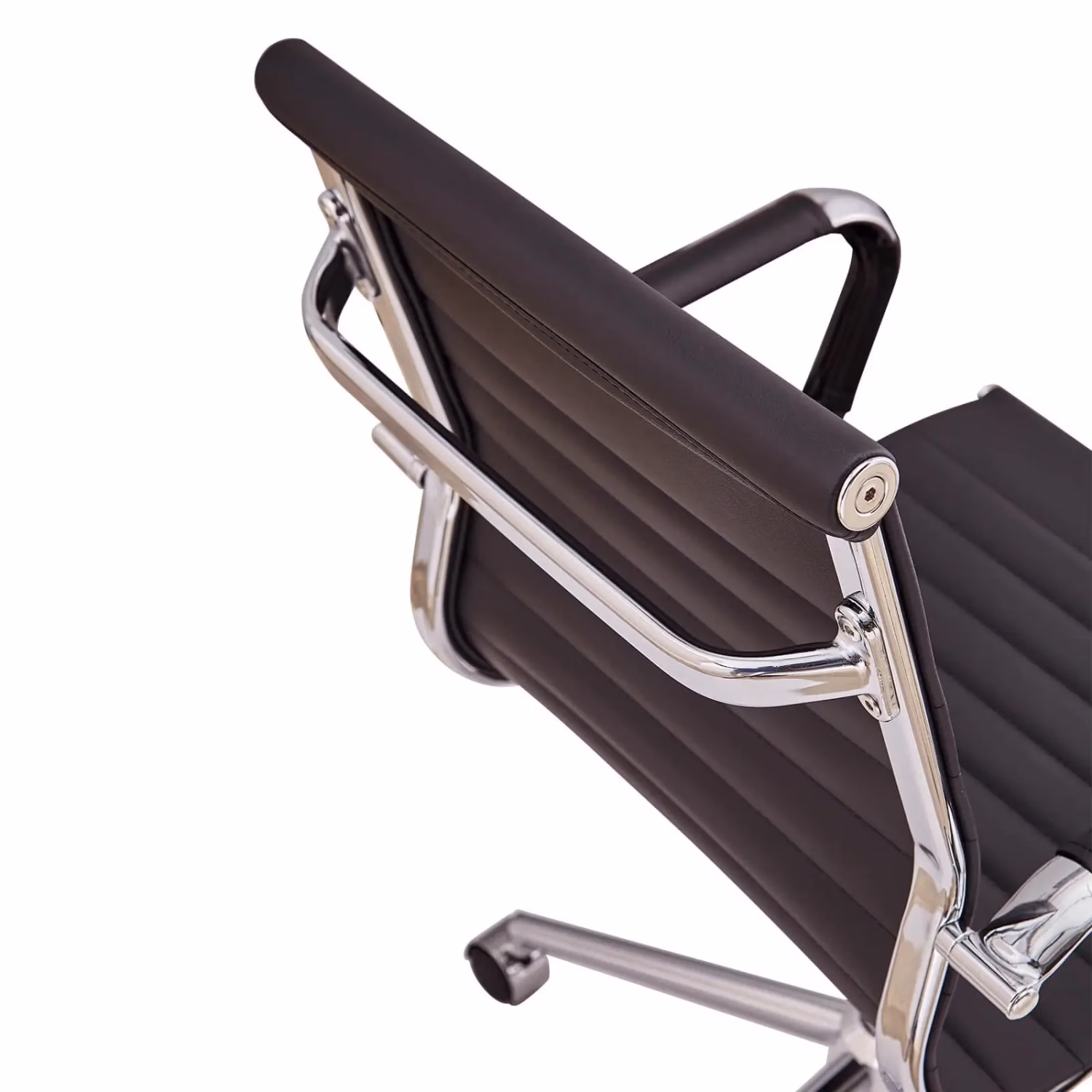 Sedia da ufficio Task con schienale basso in pelle italiana - Stile e comfort