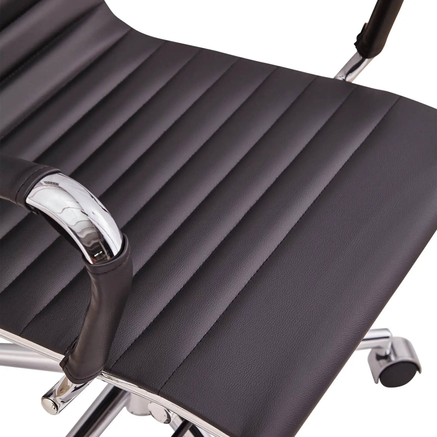 Task Low-Back Italian Leather Office Chair | Style & Comfort