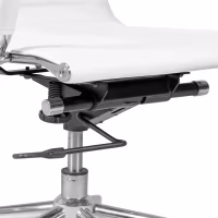 Sedia da ufficio Task con schienale basso in pelle italiana - Stile e comfort