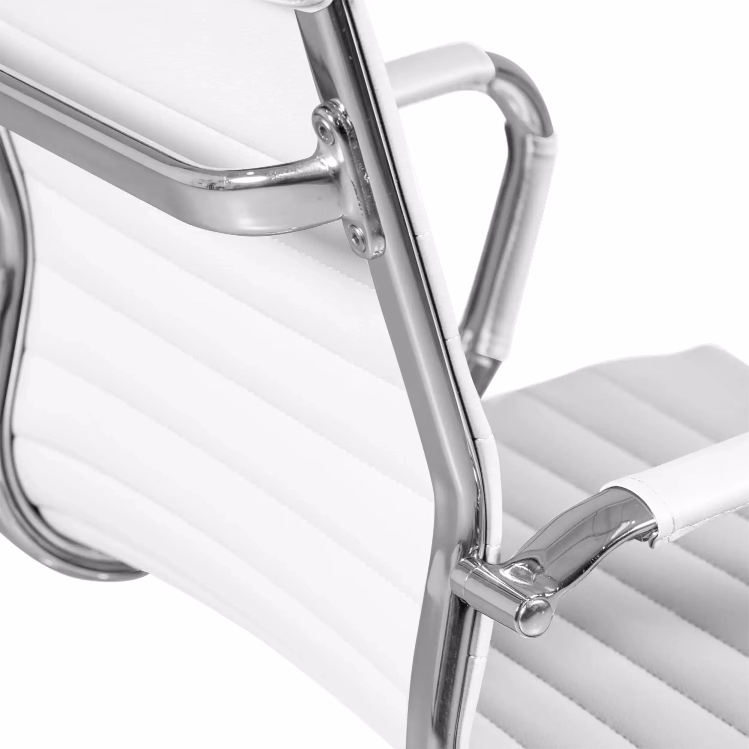 Sedia da ufficio Task con schienale basso in pelle italiana - Stile e comfort