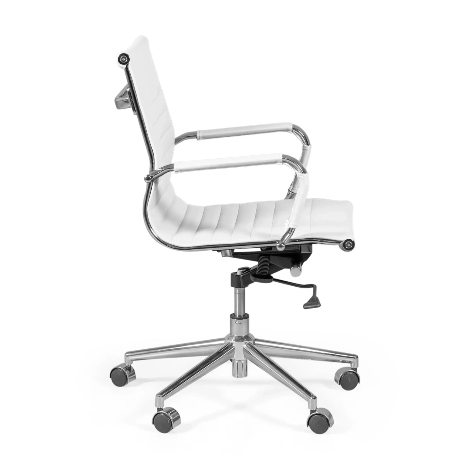 Task Low-Back Italian Leather Office Chair | Style & Comfort