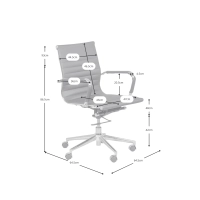Task Low-Back Italian Leather Office Chair | Style & Comfort