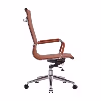 Sedia da ufficio Task con schienale alto in pelle italiana | Ergonomia e stile professionale