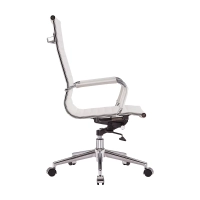 Úkolová italská kožená kancelářská židle s vysokým opěradlem | Ergonomie a profesionální styl