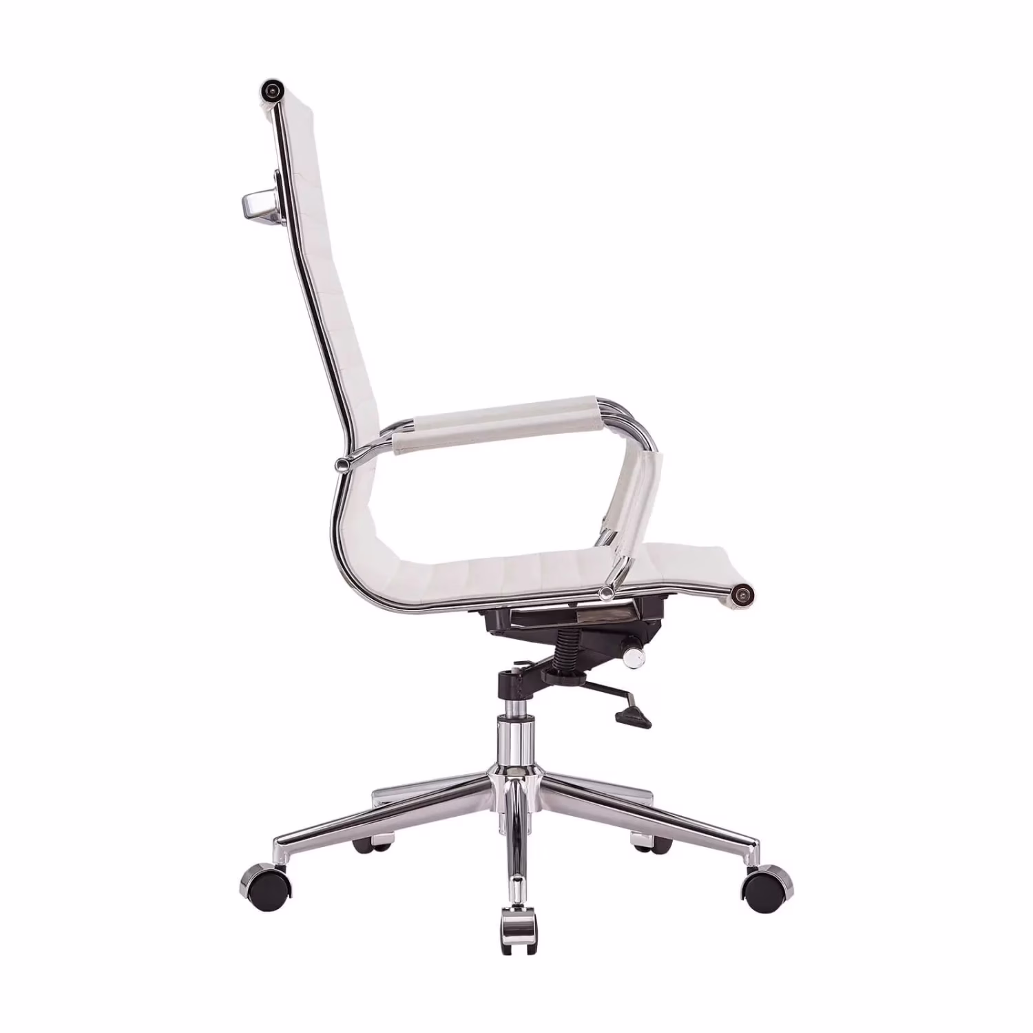 Sedia da ufficio Task con schienale alto in pelle italiana | Ergonomia e stile professionale