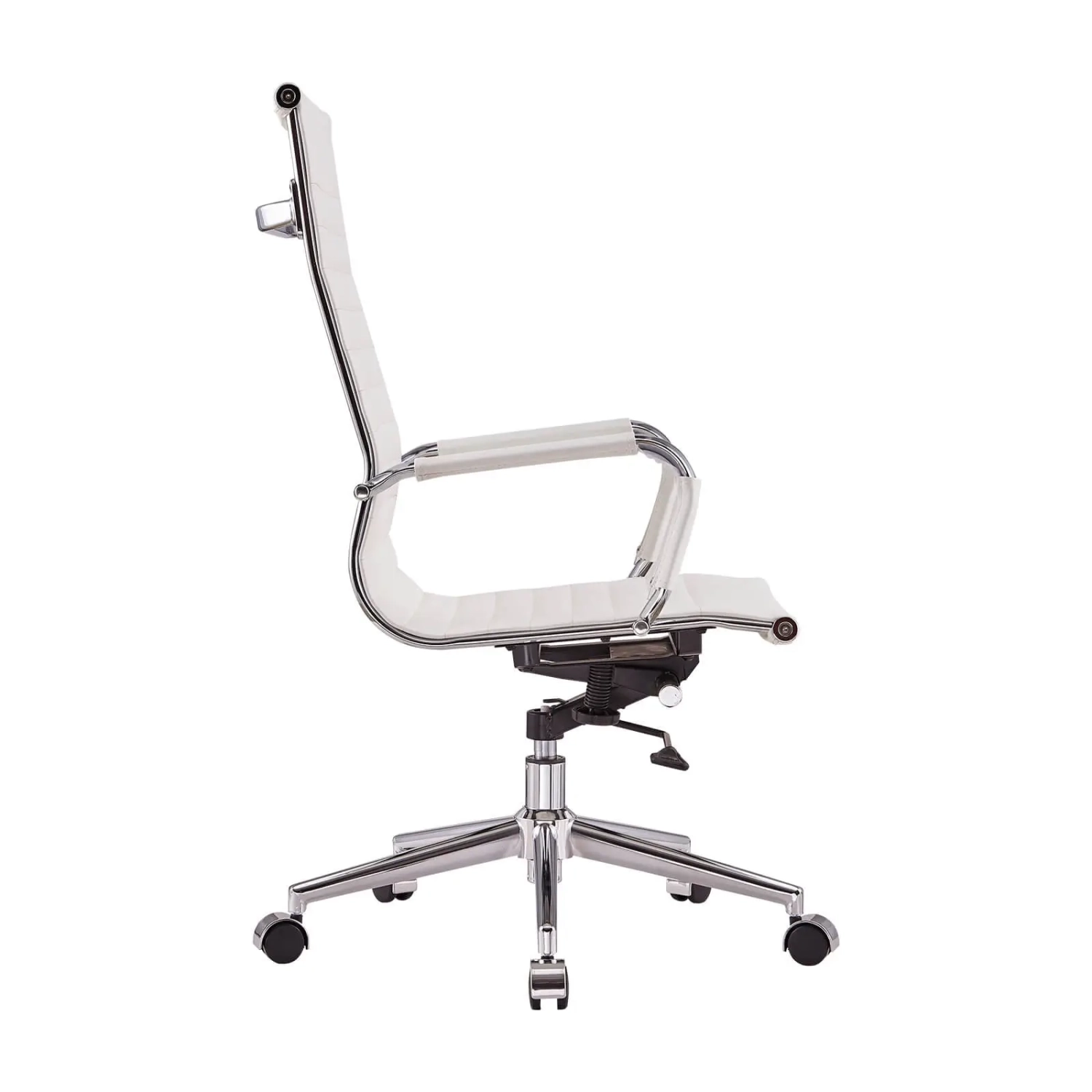 Silla de oficina Task de cuero italiano con respaldo alto | Ergonomía y estilo profesional