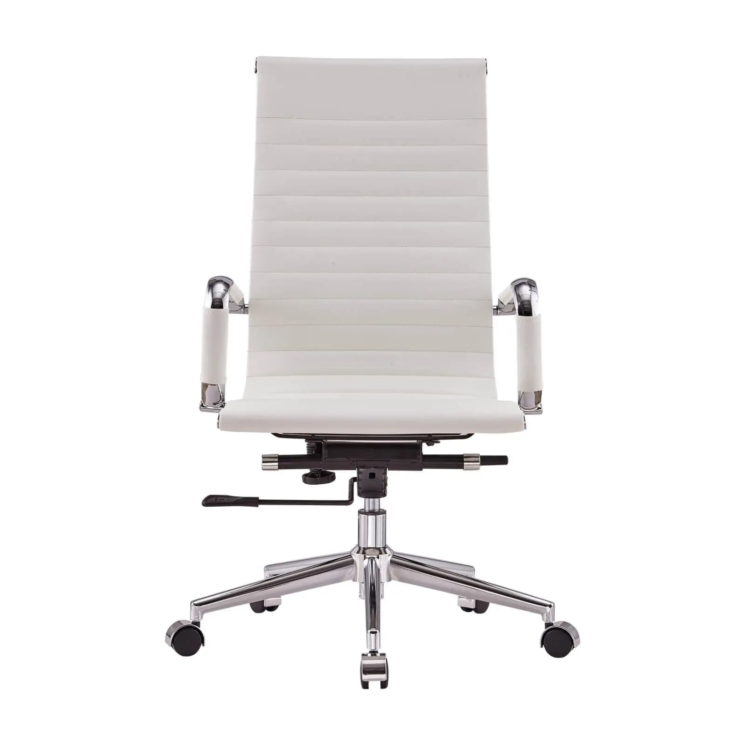 Úkolová italská kožená kancelářská židle s vysokým opěradlem | Ergonomie a profesionální styl