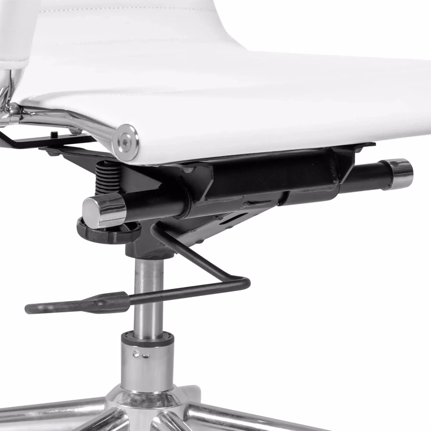 Sedia da ufficio Task con schienale alto in pelle italiana | Ergonomia e stile professionale