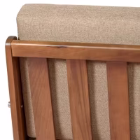 Divano industriale Daneu imbottito in cotone-Divani in legno-Mobilie Design