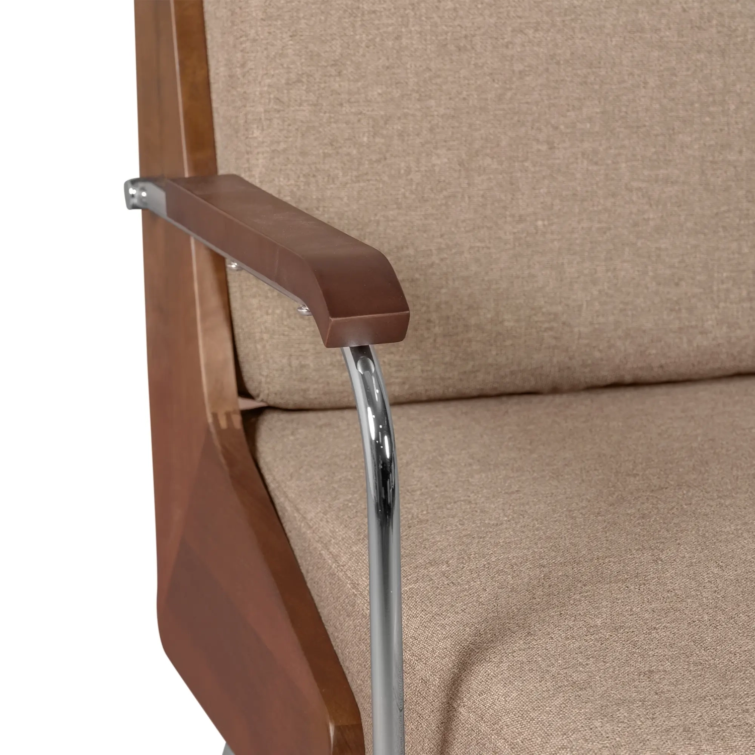 Industriële Sofa Daneu bekleed met katoen - Houten Sofas - Mobelarium