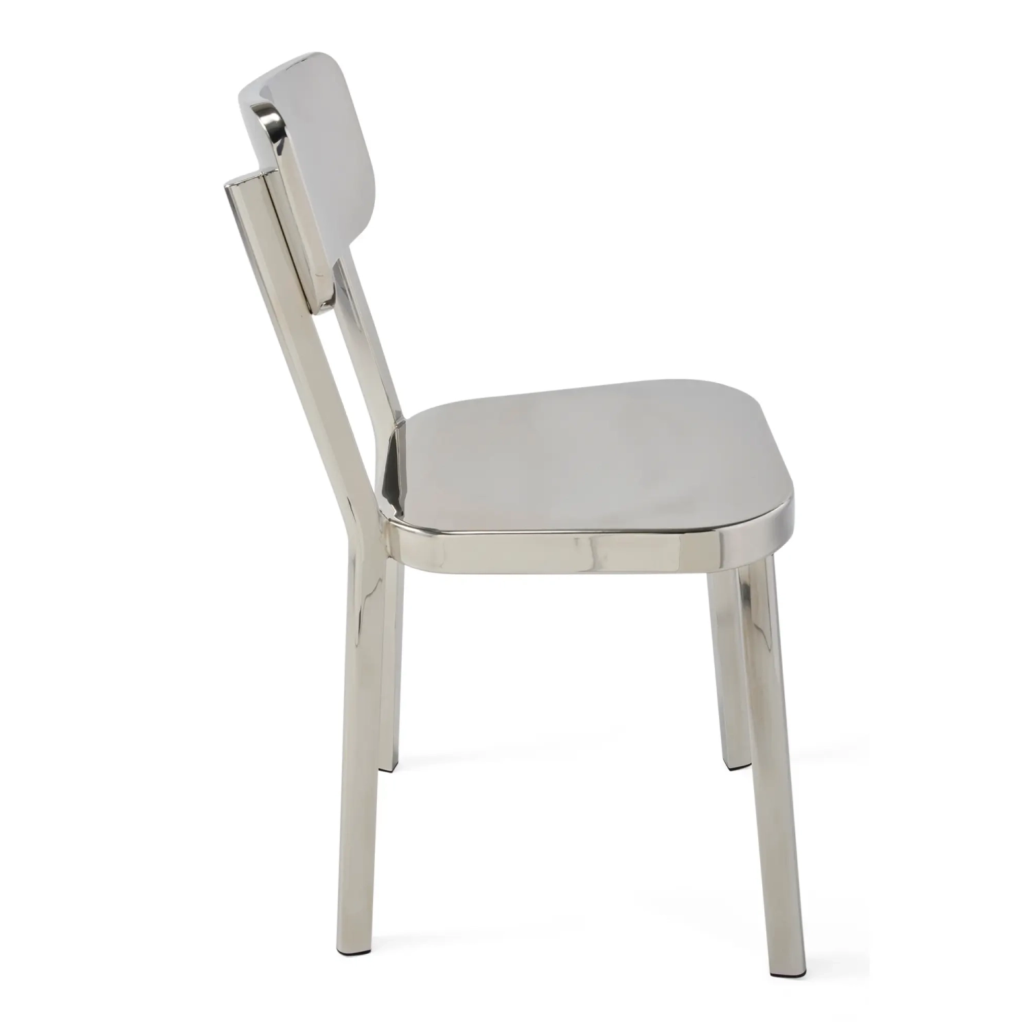 Chaise Delawere en acier inoxydable : Design industriel élégant
