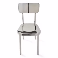 Sedia Delawere in acciaio inossidabile: elegante design industriale