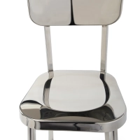 Delawere Stuhl aus Edelstahl : Elegantes Industriedesign