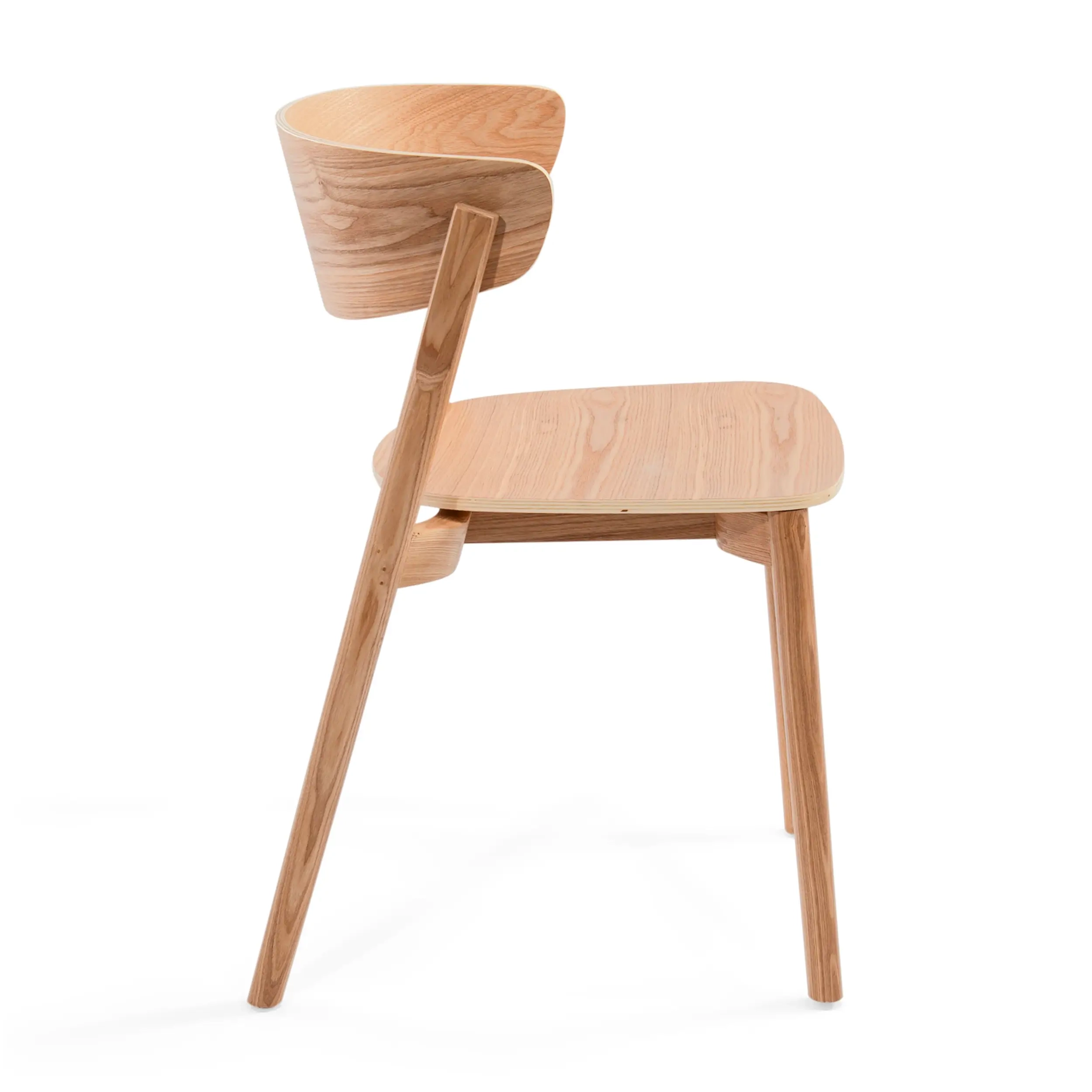 Sedia da pranzo in frassino naturale Notorius | Design elegante scandinavo