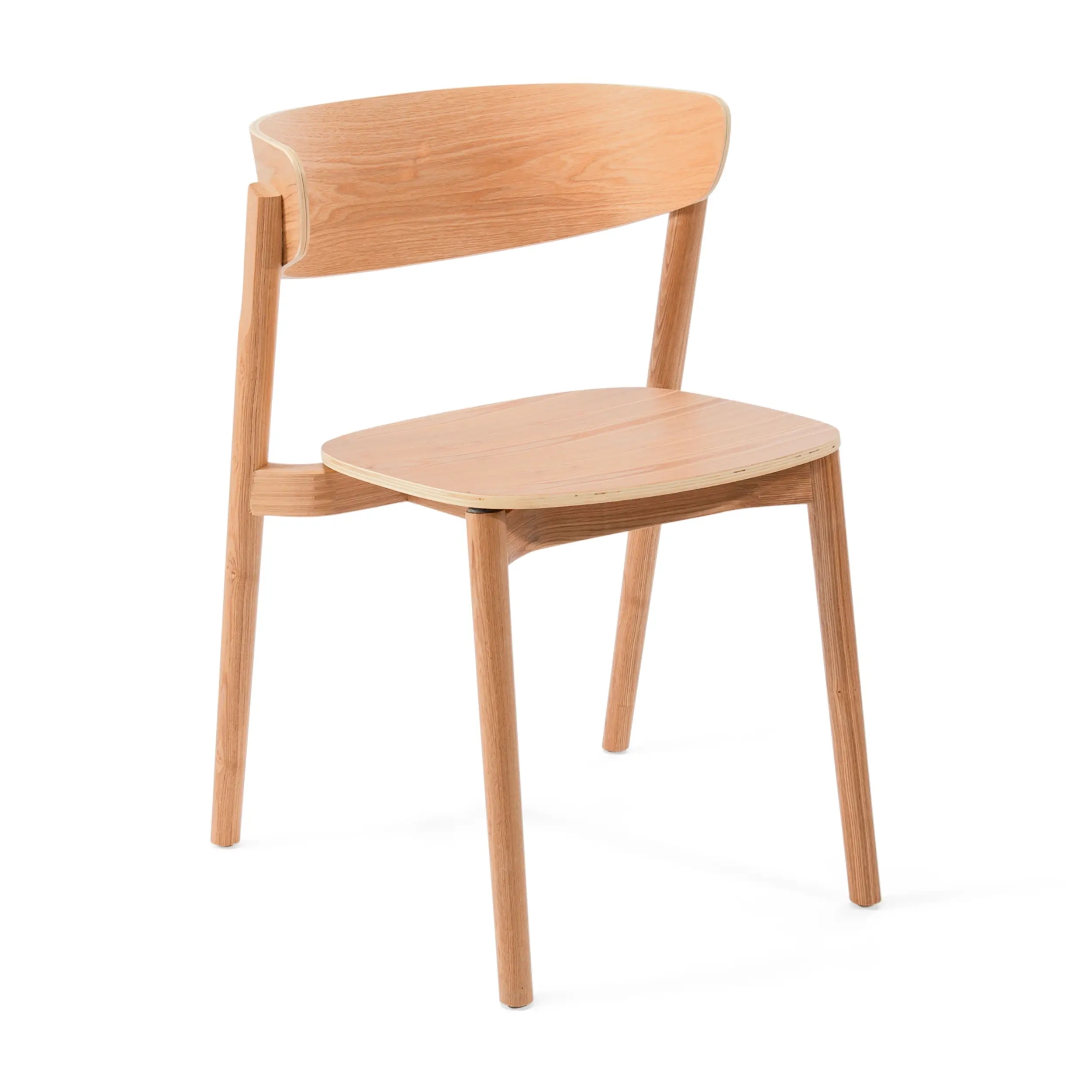 Sedia da pranzo in frassino naturale Notorius | Design elegante scandinavo