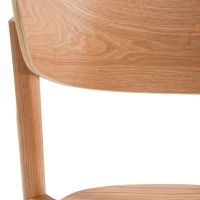 Sedia da pranzo in frassino naturale Notorius | Design elegante scandinavo