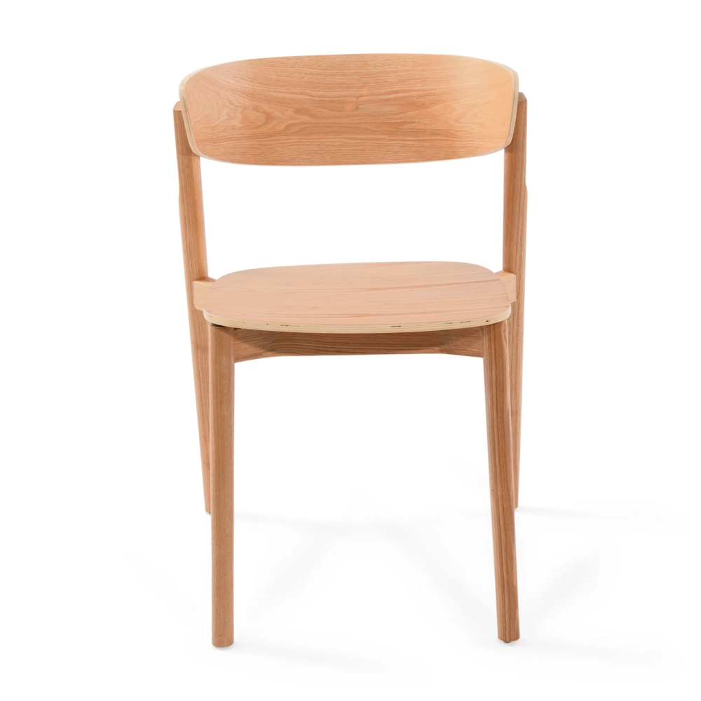 Sedia da pranzo in frassino naturale Notorius | Design elegante scandinavo