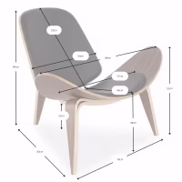 Inspirazione Shell CH07 in noce - Sedie Scandinave - Mobiliedesign