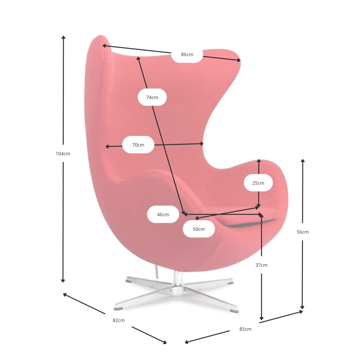 Inspiration vom Egg Chair Sessel – Premium Modern Sessel – Mueble Design