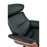 Cleveland Poltrona lounge in pelle | Poltrona di design con poggiapiedi