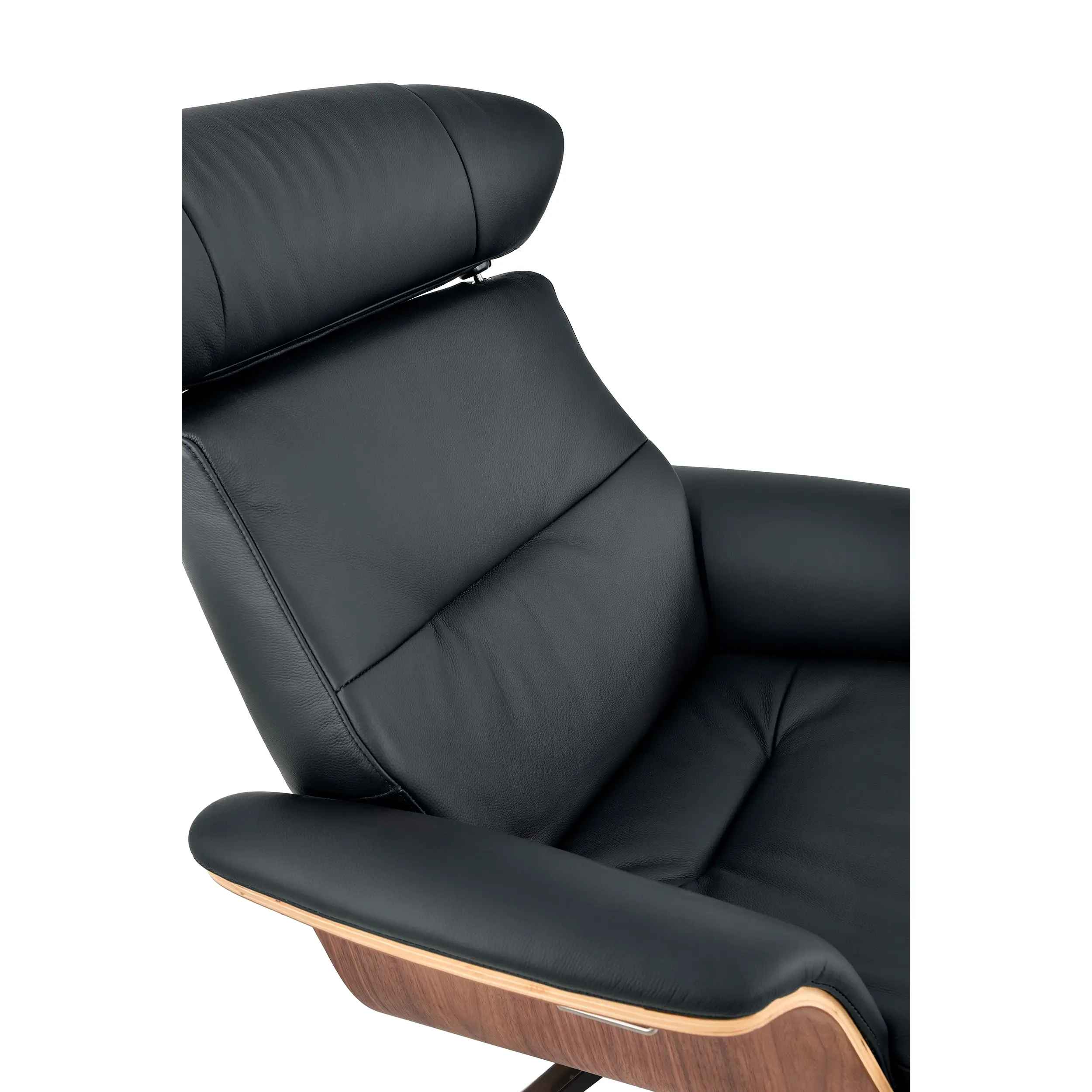 Cleveland Poltrona lounge in pelle | Poltrona di design con poggiapiedi