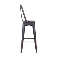 Bistro Style industrial stool with backrest - Industrial stools