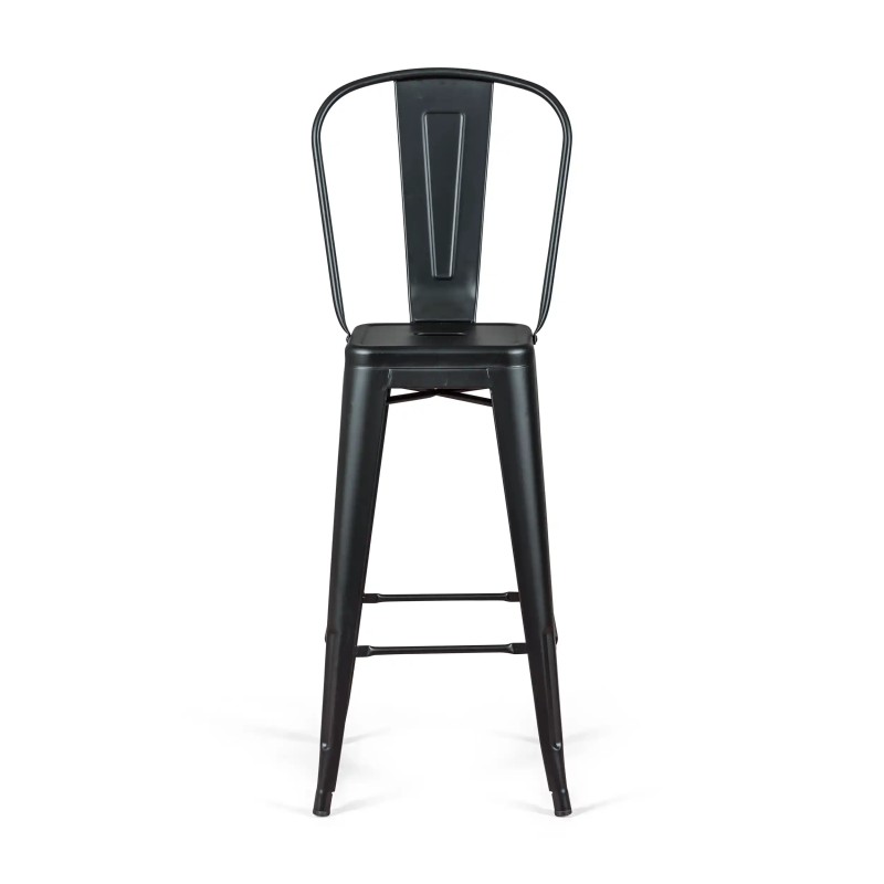 Bistro Taburete industrial Style con respaldo - Taburetes industriales