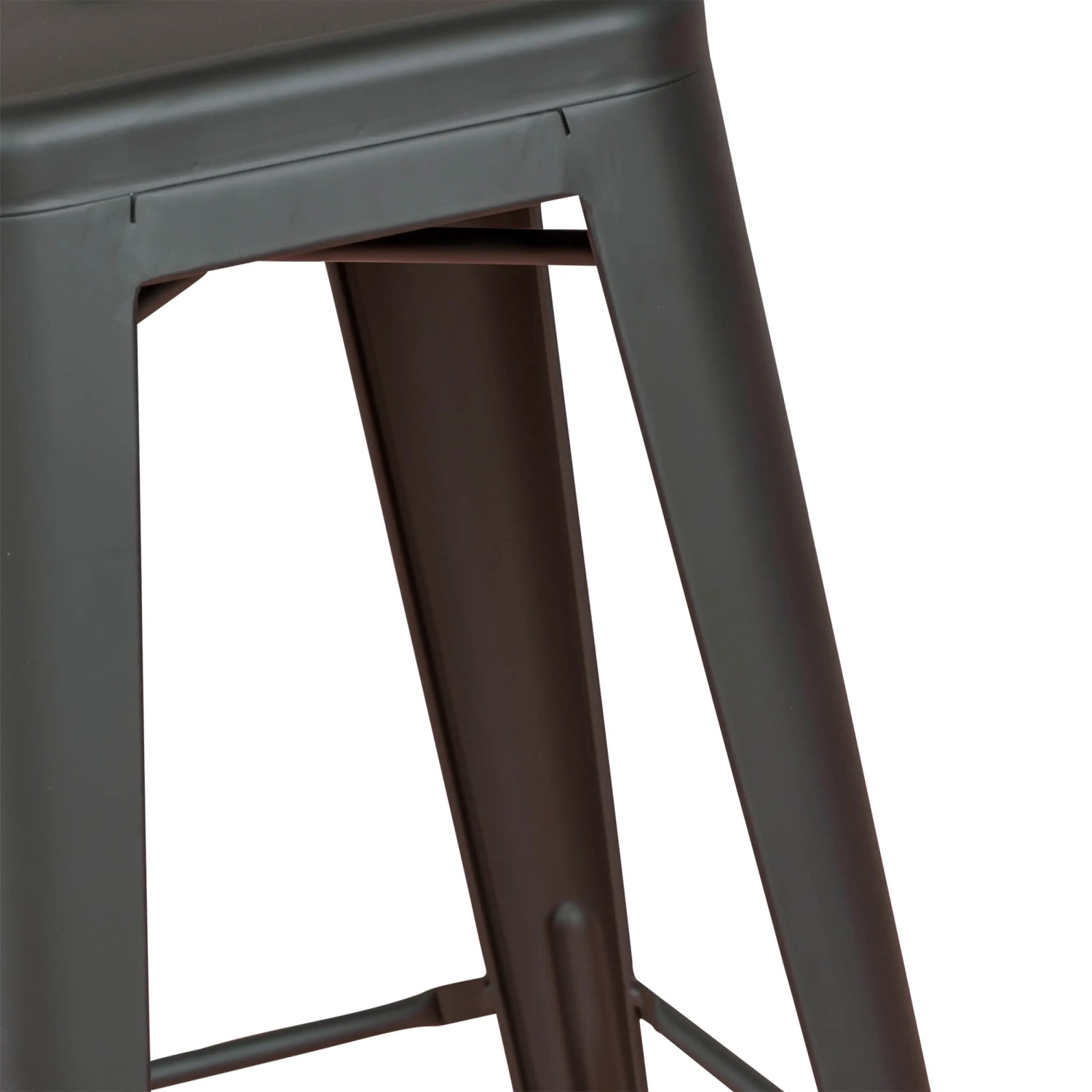 Bistro industriehocker Matt 76CM weiß - Industriehocker und Stühle