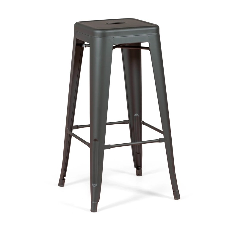 Bistro industrial stool Matt 76CM white - Industrial stools and chairs