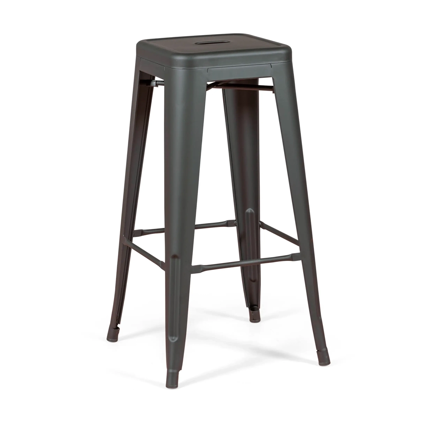 Bistro taburete industrial Matt 76CM blanco - Taburetes y sillas industriales