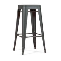 Bistro taburete industrial Matt 76CM blanco - Taburetes y sillas industriales