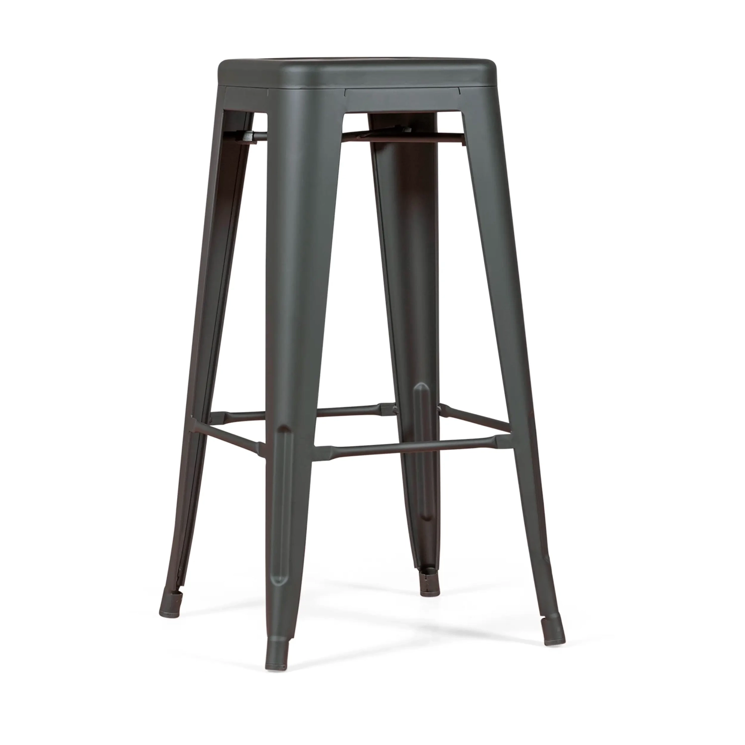 Bistro taburete industrial Matt 76CM blanco - Taburetes y sillas industriales