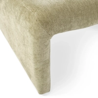 Gestoffeerde design fauteuil Basel, minimalistische en comfortabele stijl