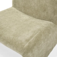 Gestoffeerde design fauteuil Basel, minimalistische en comfortabele stijl