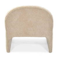 Basel upholstered design armchair, minimalist and comfortable style